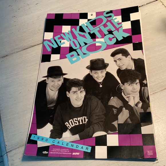 1990 New Kids on the Block Wall Calendar Collectible - Picture 11 of 11